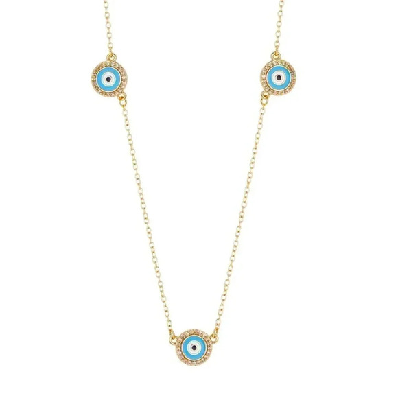 Evil Eye Station Pendant Necklace - Picture 1 of 1